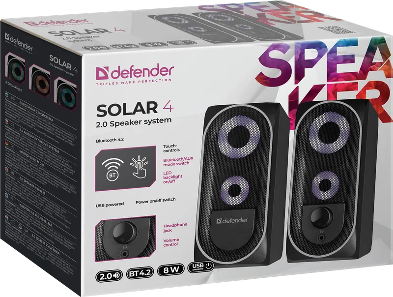 Defender - 2.0 kaiutinjärjestelmä Solar 4