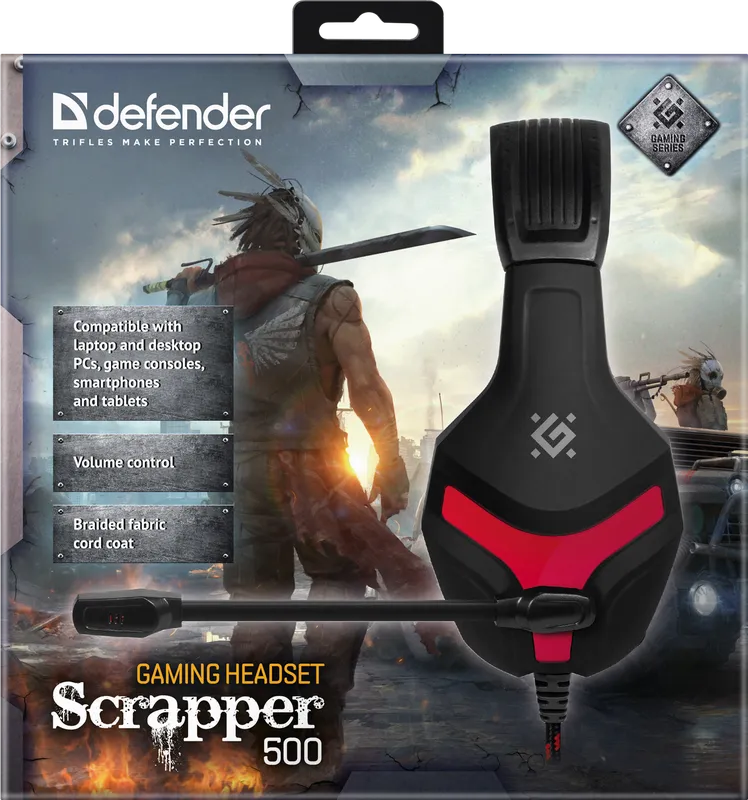 Defender - Pelikuulokkeet Scrapper 500