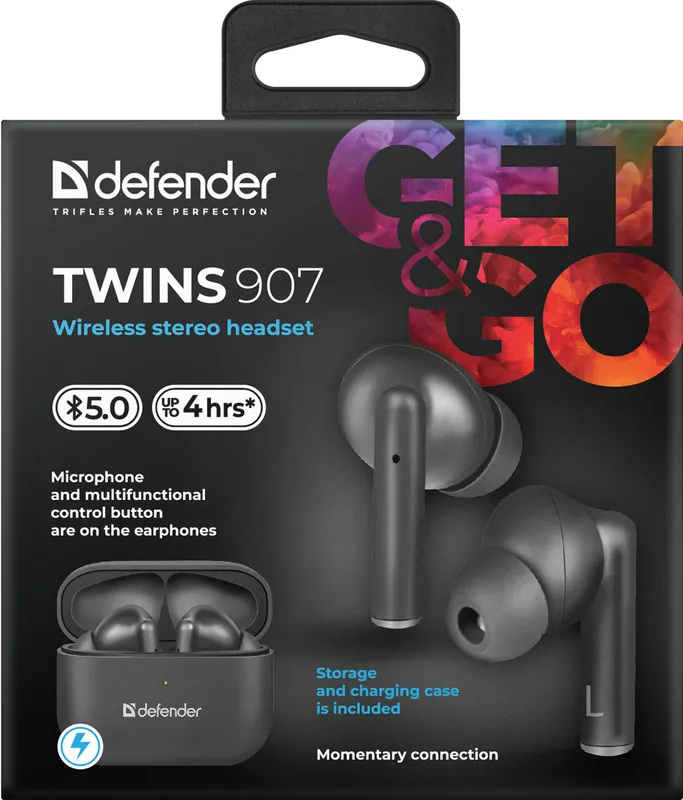 Defender - Langattomat stereokuulokkeet Twins 907