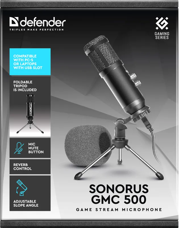 Defender - Pelivirran mikrofoni Sonorus GMC 500