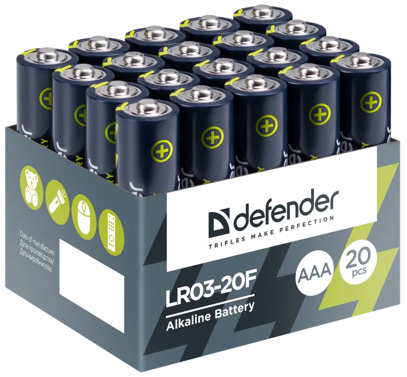 Defender - Alkaliparisto LR03-20F